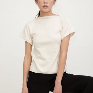 Elizabeth Suzann/Alabama Chanin Eva Tee in Ivory
